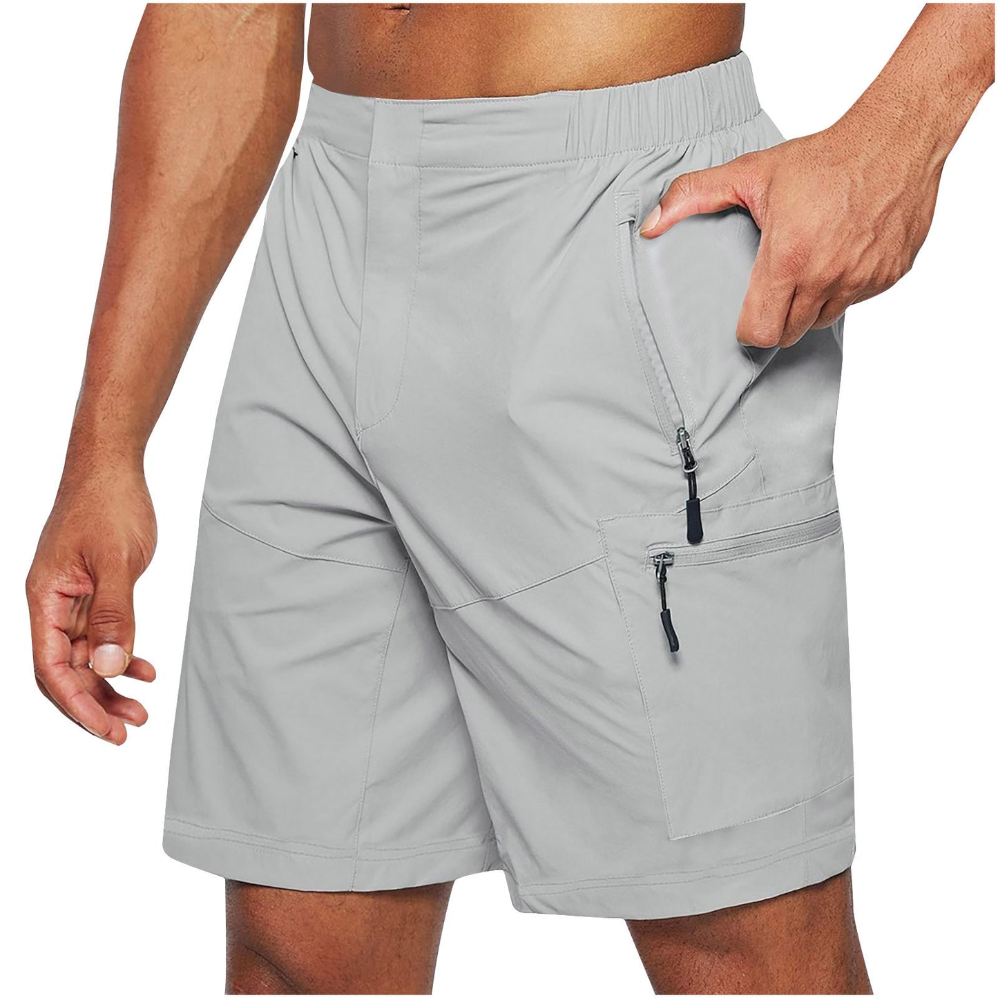 Men's Cargo Zipper Shorts Multi-pocket Shorts