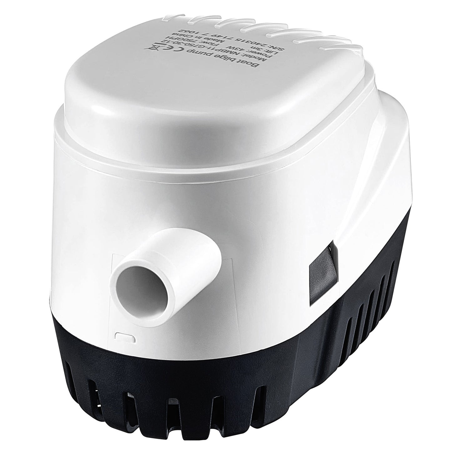 VEVOR Bilge Pump, 750GPH 12V Automatic Submersible Boat Bilge Water Outlet Diameter, Small Boat BilgeMarine Electric Bilge