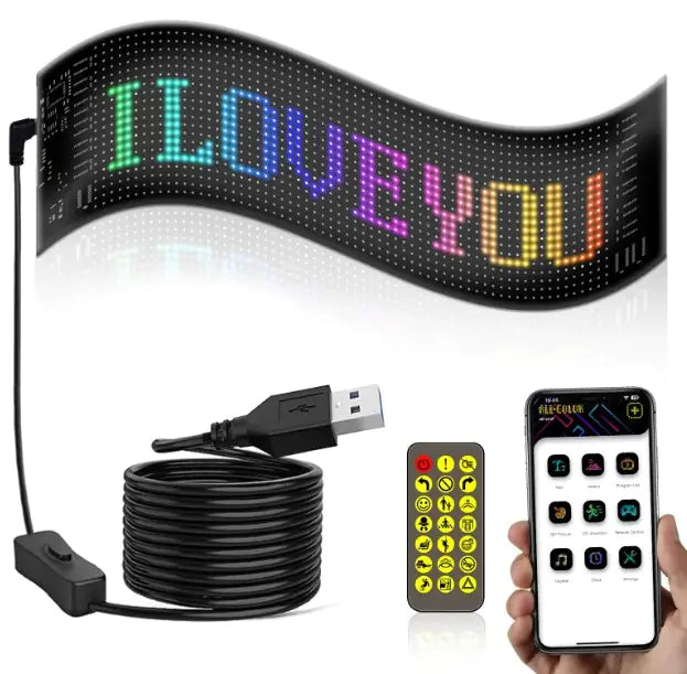 Programmable LED Signage, Flexible USB 5V Digital Signage