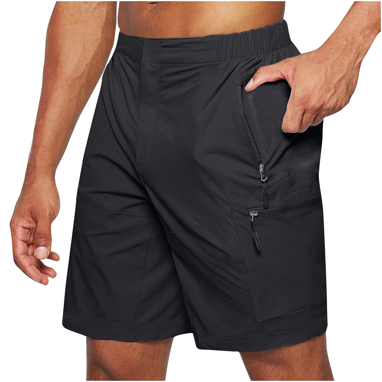 Men's Cargo Zipper Shorts Multi-pocket Shorts