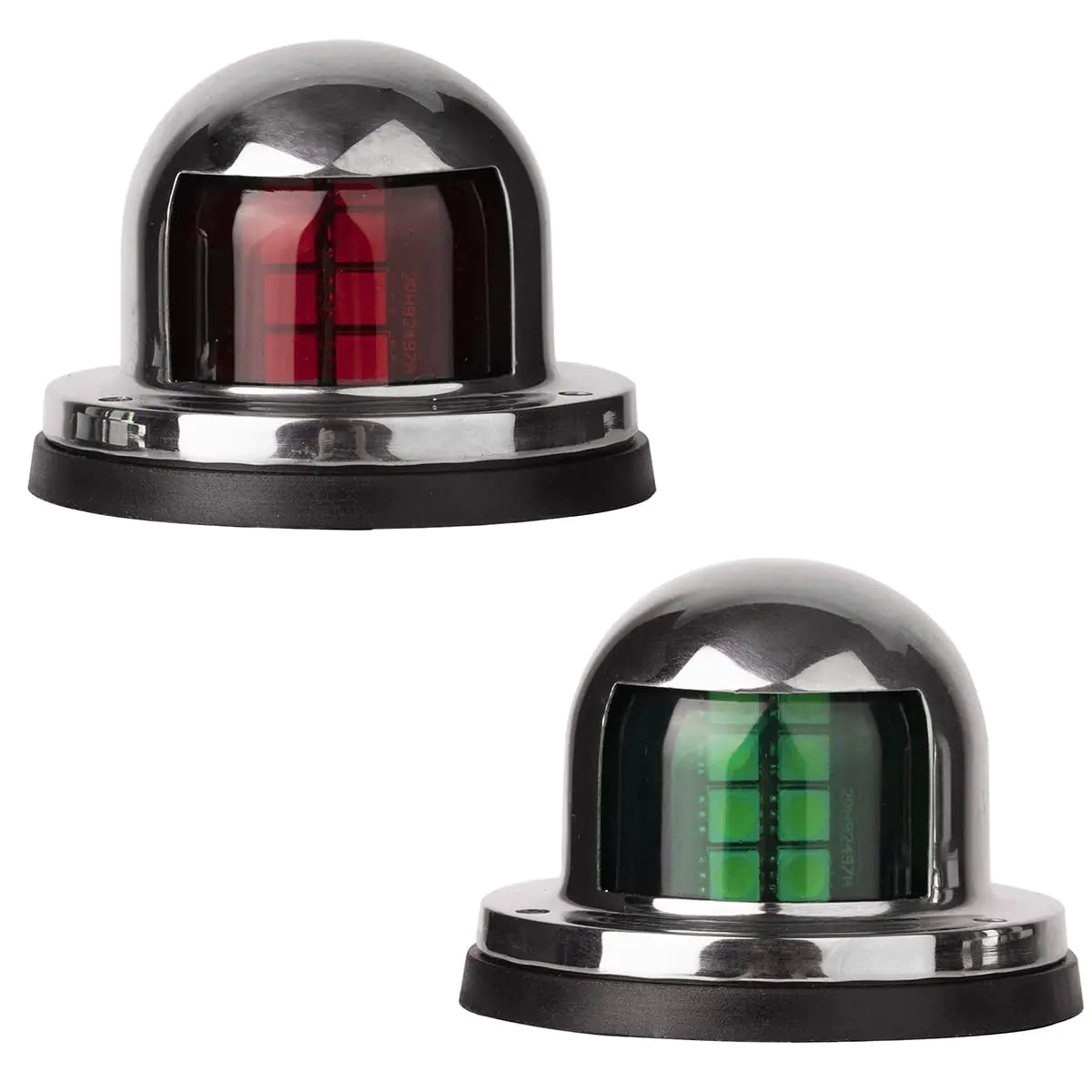 LYCAEA Stainless Steel LED Boat Navigation Lights Waterproof Marine Navigation Lamp Marine Boat Bow Lights with Red and Green LED for Boat Pontoon Yacht Skeeter12V