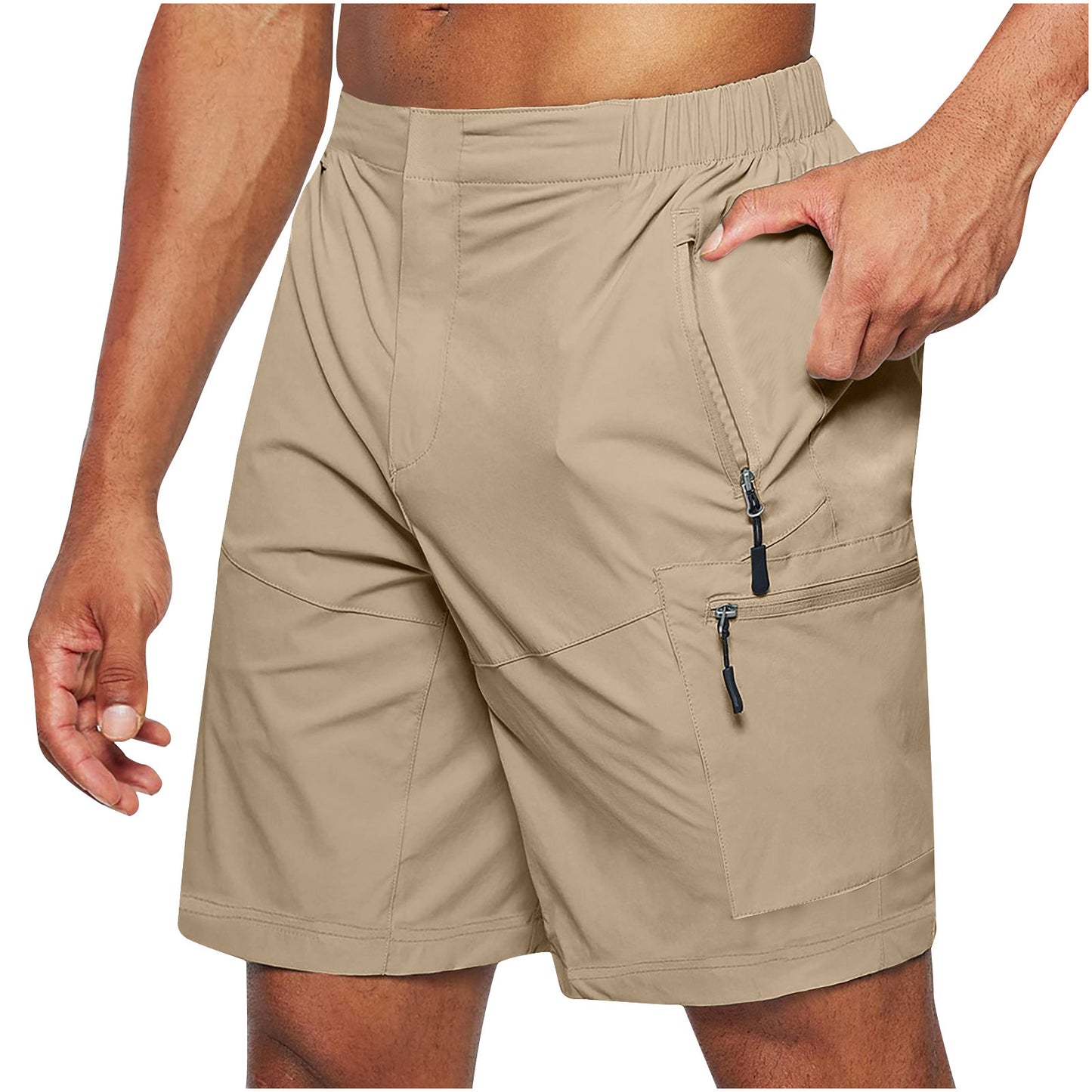 Men's Cargo Zipper Shorts Multi-pocket Shorts