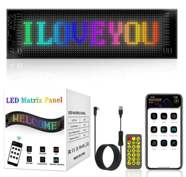 Programmable LED Signage, Flexible USB 5V Digital Signage
