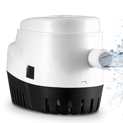 VEVOR Bilge Pump, 750GPH 12V Automatic Submersible Boat Bilge Water Outlet Diameter, Small Boat BilgeMarine Electric Bilge